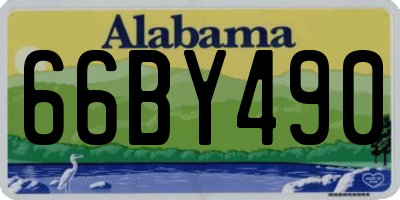 AL license plate 66BY490