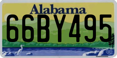 AL license plate 66BY495