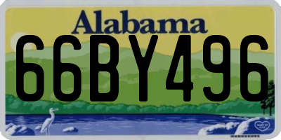 AL license plate 66BY496