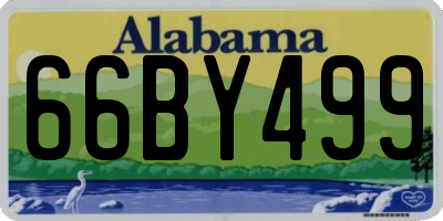 AL license plate 66BY499