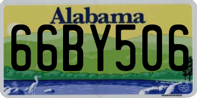 AL license plate 66BY506