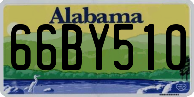 AL license plate 66BY510