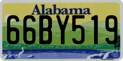 AL license plate 66BY519
