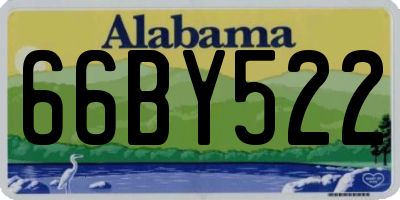 AL license plate 66BY522