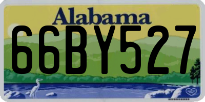 AL license plate 66BY527