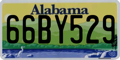 AL license plate 66BY529
