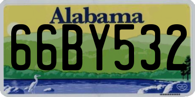 AL license plate 66BY532