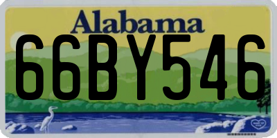 AL license plate 66BY546