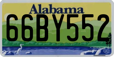 AL license plate 66BY552