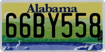 AL license plate 66BY558