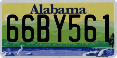 AL license plate 66BY561