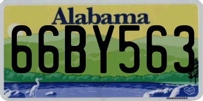 AL license plate 66BY563