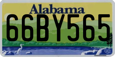 AL license plate 66BY565