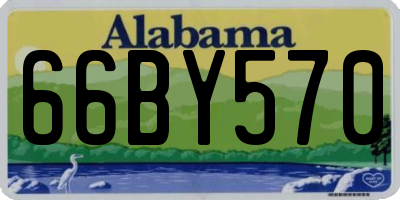 AL license plate 66BY570