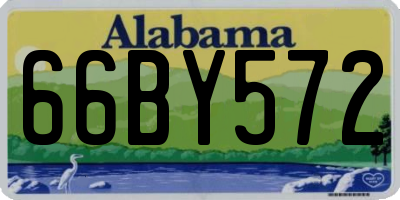 AL license plate 66BY572