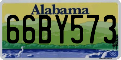 AL license plate 66BY573