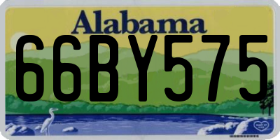 AL license plate 66BY575