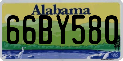 AL license plate 66BY580