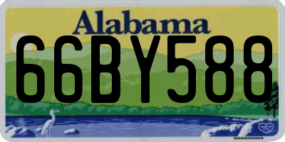 AL license plate 66BY588
