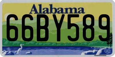 AL license plate 66BY589