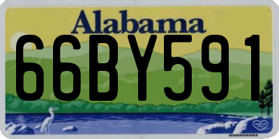 AL license plate 66BY591