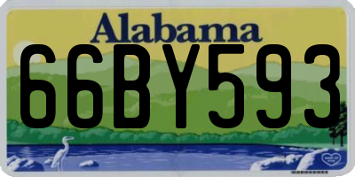 AL license plate 66BY593