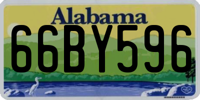 AL license plate 66BY596