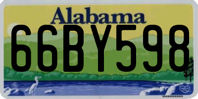 AL license plate 66BY598