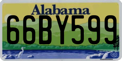 AL license plate 66BY599