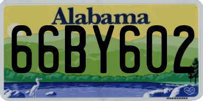 AL license plate 66BY602