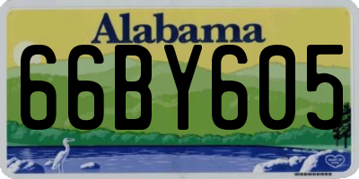 AL license plate 66BY605