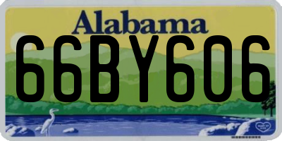 AL license plate 66BY606