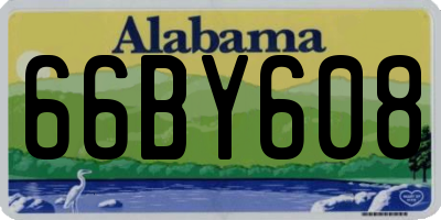 AL license plate 66BY608