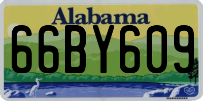 AL license plate 66BY609