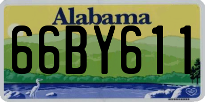 AL license plate 66BY611