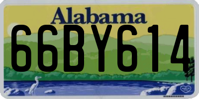 AL license plate 66BY614