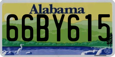 AL license plate 66BY615