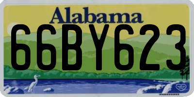 AL license plate 66BY623