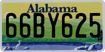 AL license plate 66BY625