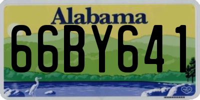 AL license plate 66BY641