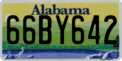 AL license plate 66BY642