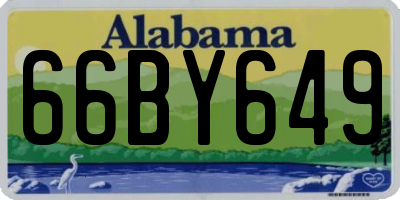 AL license plate 66BY649