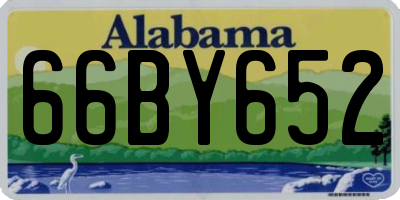 AL license plate 66BY652