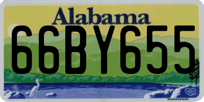 AL license plate 66BY655