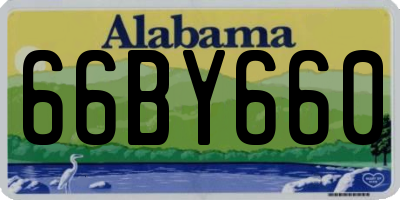 AL license plate 66BY660