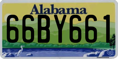 AL license plate 66BY661