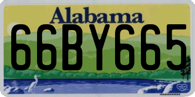 AL license plate 66BY665