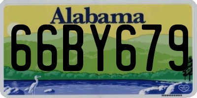 AL license plate 66BY679