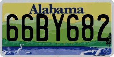 AL license plate 66BY682