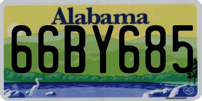 AL license plate 66BY685